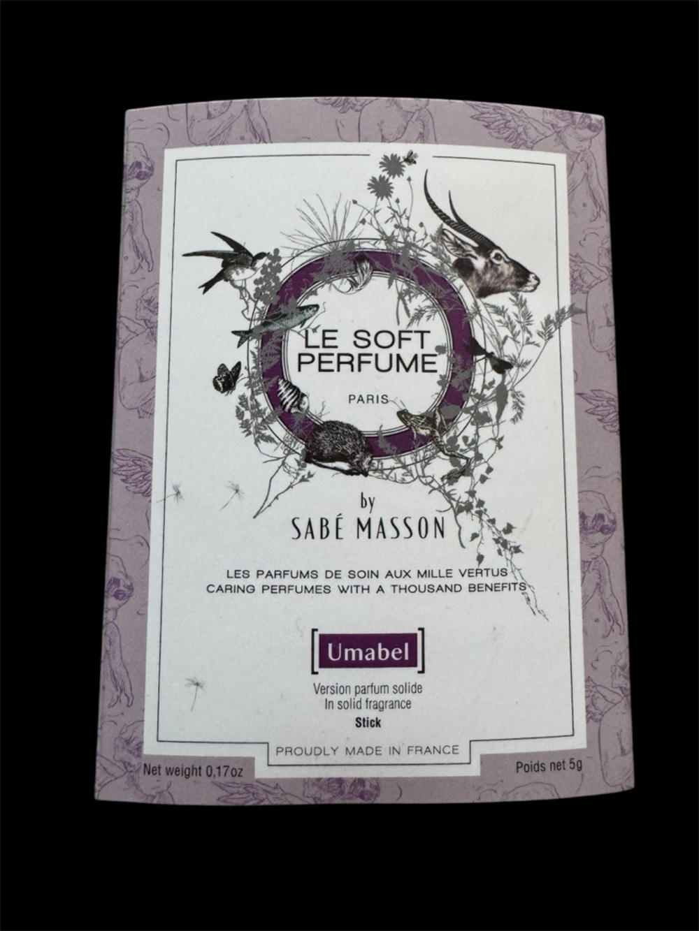 New in box Sabe Masson Le Soft Perfume Paris Umabel Solid Perfume Stick